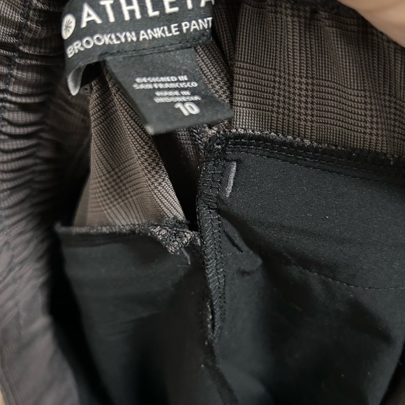 ATHLETA Brooklyn Ankle Pant Gray and Black textured - Picture 5 of 5